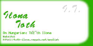 ilona toth business card